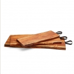 Large Serving Board With Iron Handle